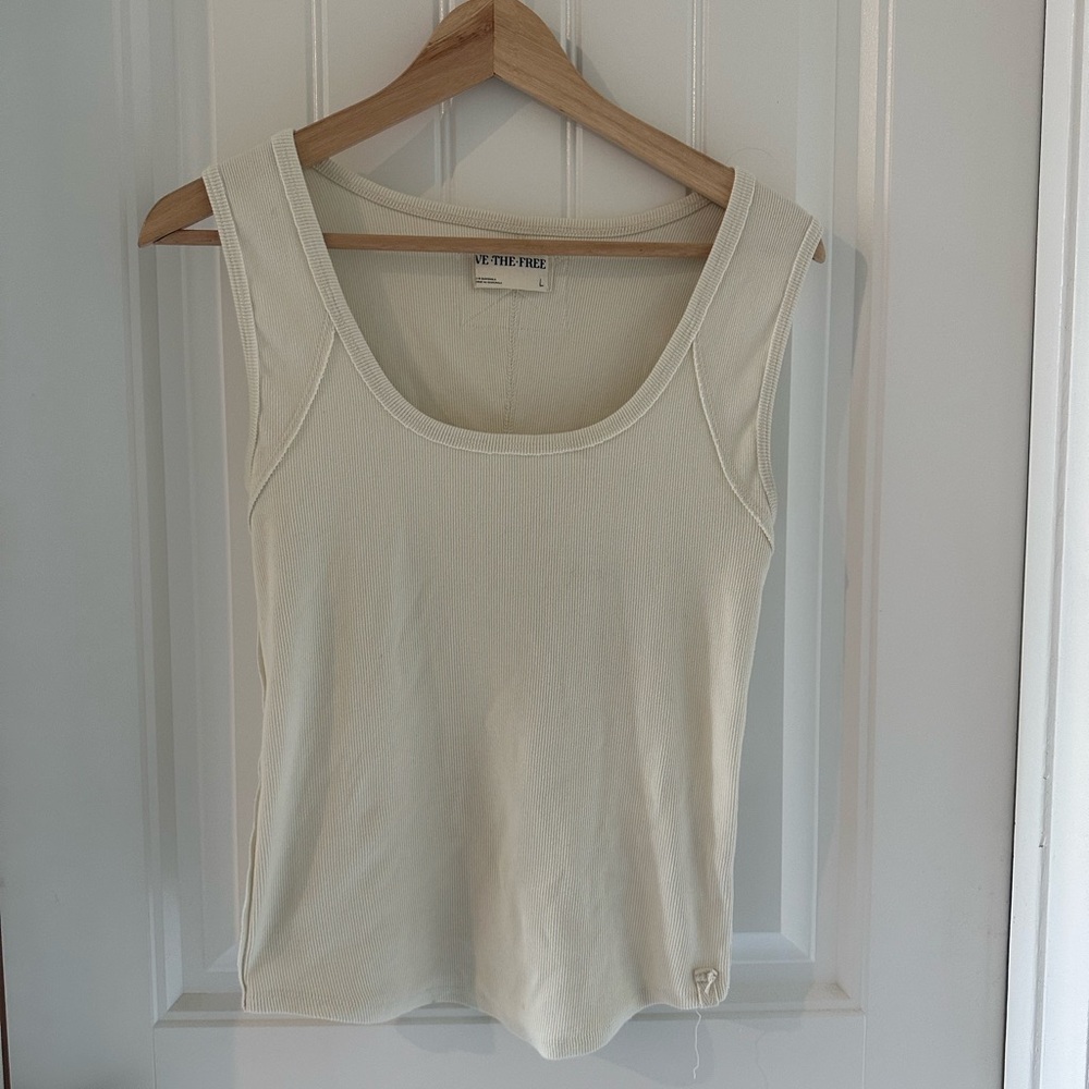 Free People Cream Tank